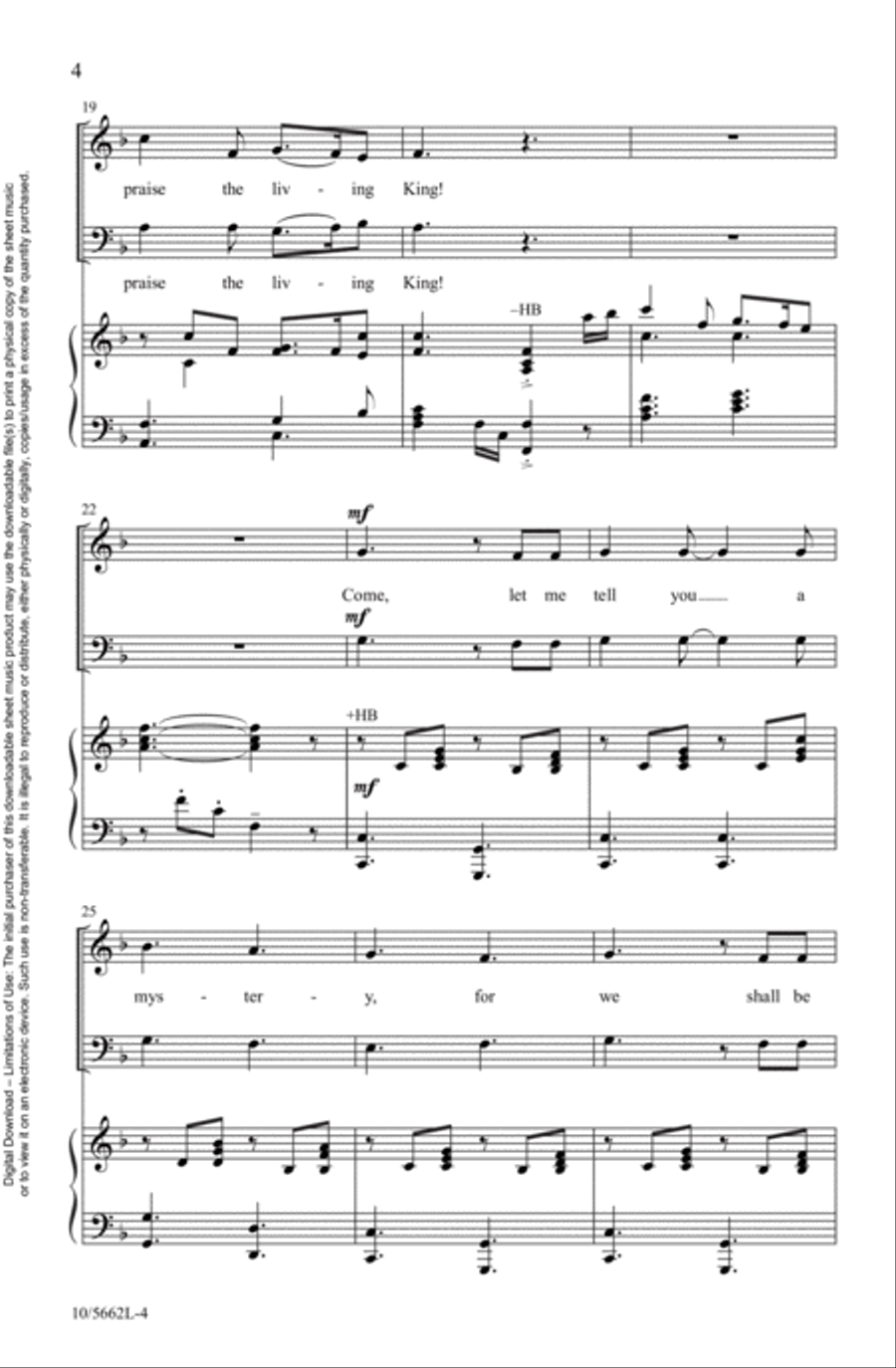 O Praise the Living King! 2-Part scores gallery preview page 4