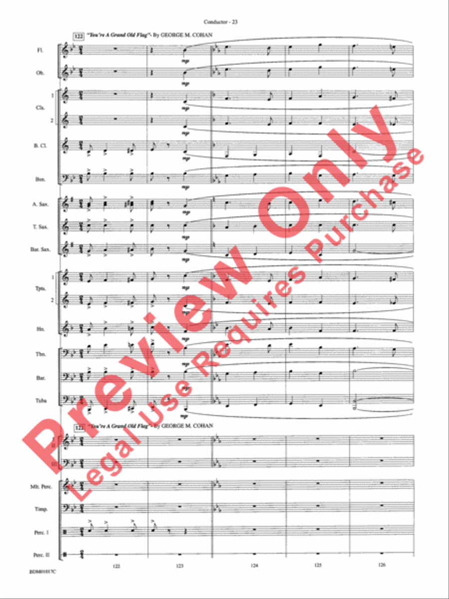 An American Celebration Concert Band scores gallery preview page 26