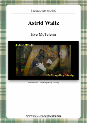 Book cover for Astrid Waltz - intermediate & 34 String Harp | McTelenn Harp Center