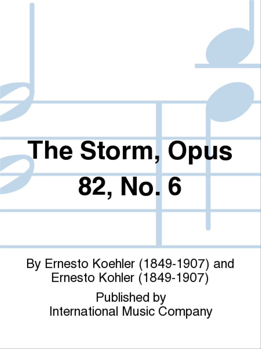 The Storm, Opus 82, No. 6 Flute Solo scores gallery preview page 1