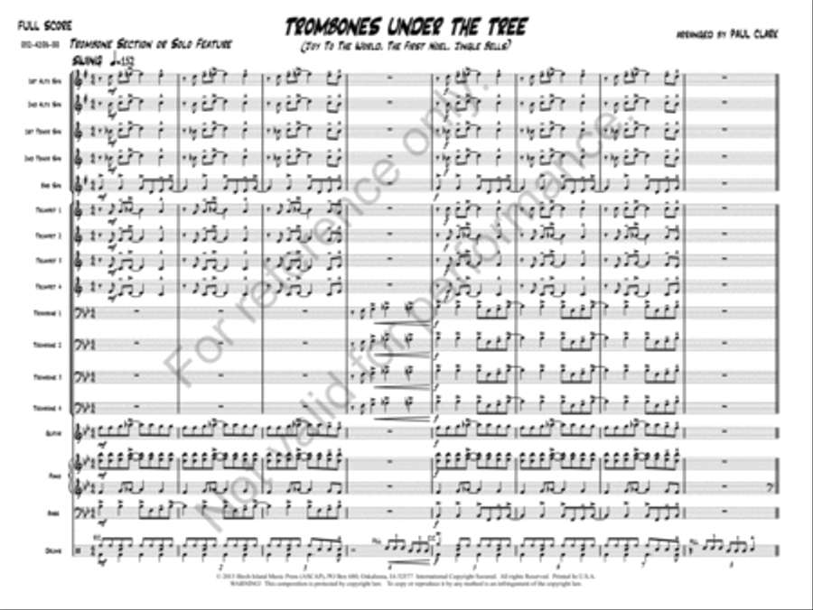 Trombones Under The Tree Jazz Ensemble scores gallery preview page 2