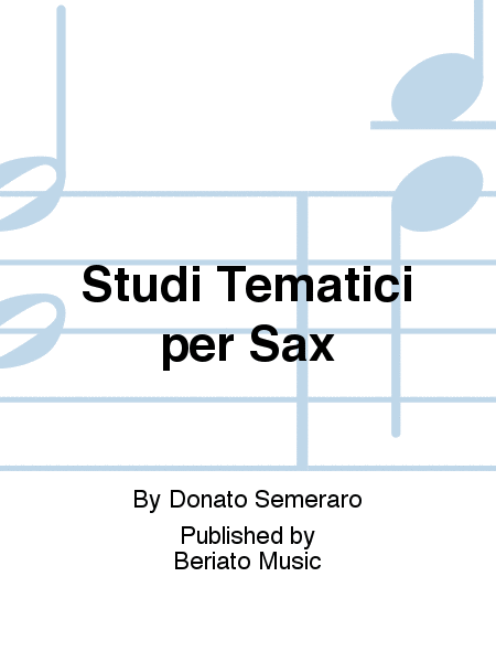Studi Tematici per Sax
