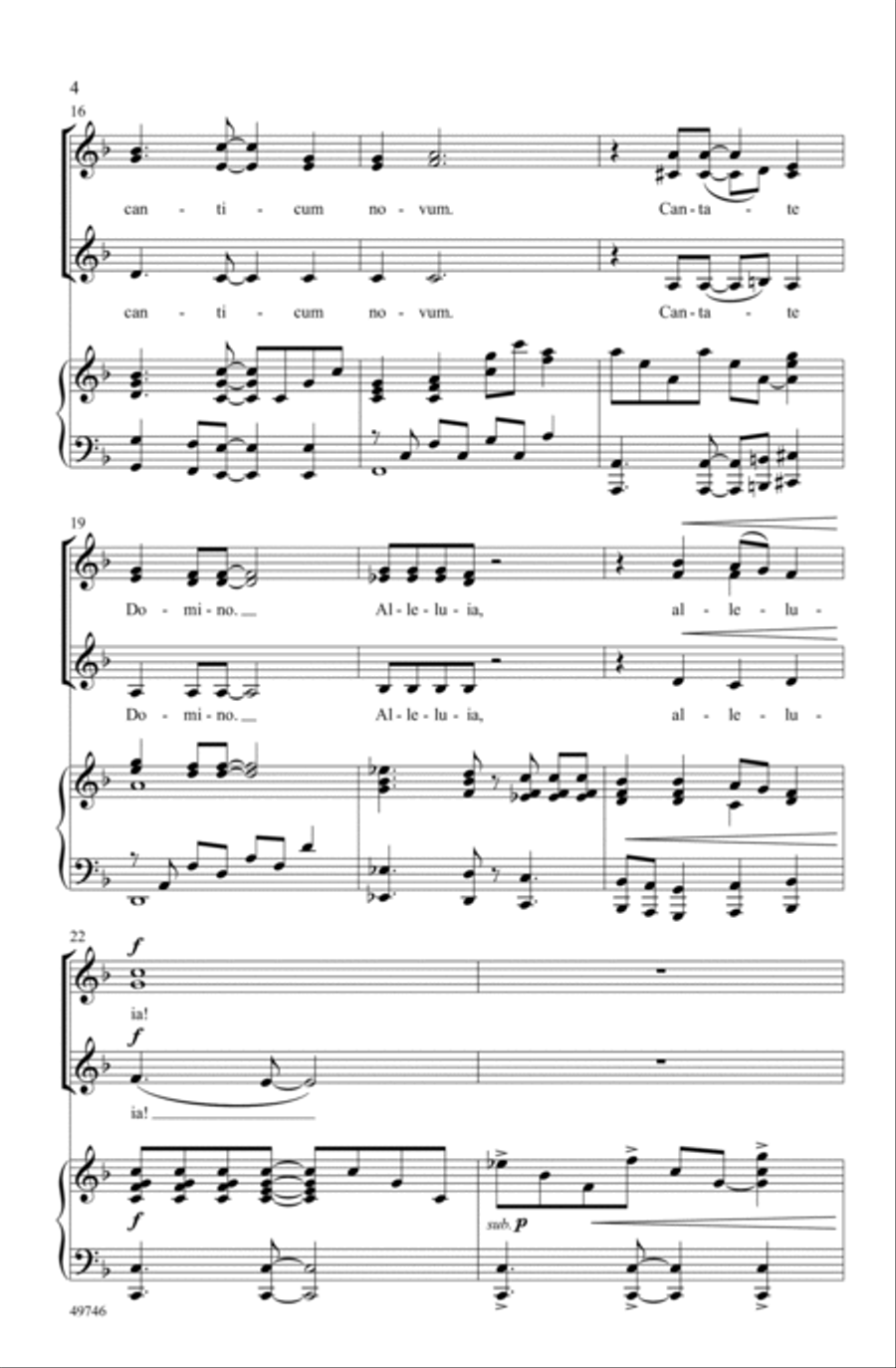 Benedicamus Domino Choir scores gallery preview page 3