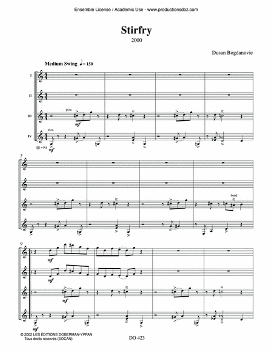 Stirfry Guitar Ensemble scores gallery preview page 3
