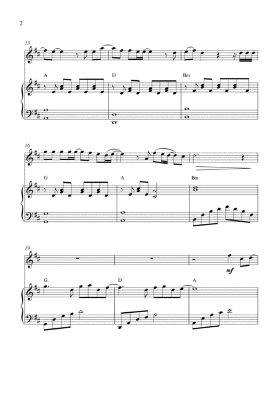 Fall For You Violin Solo scores gallery preview page 2