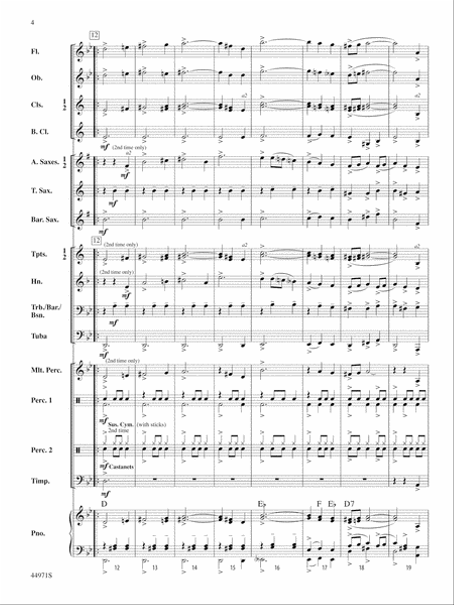 El Toro: Score Concert Band scores gallery preview page 4