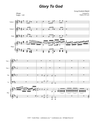 Glory To God (String Quartet and Piano)
