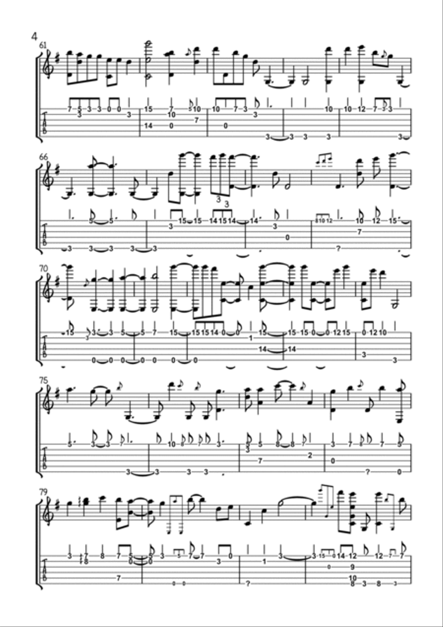 Counting My Blessings Guitar Tablature scores gallery preview page 4