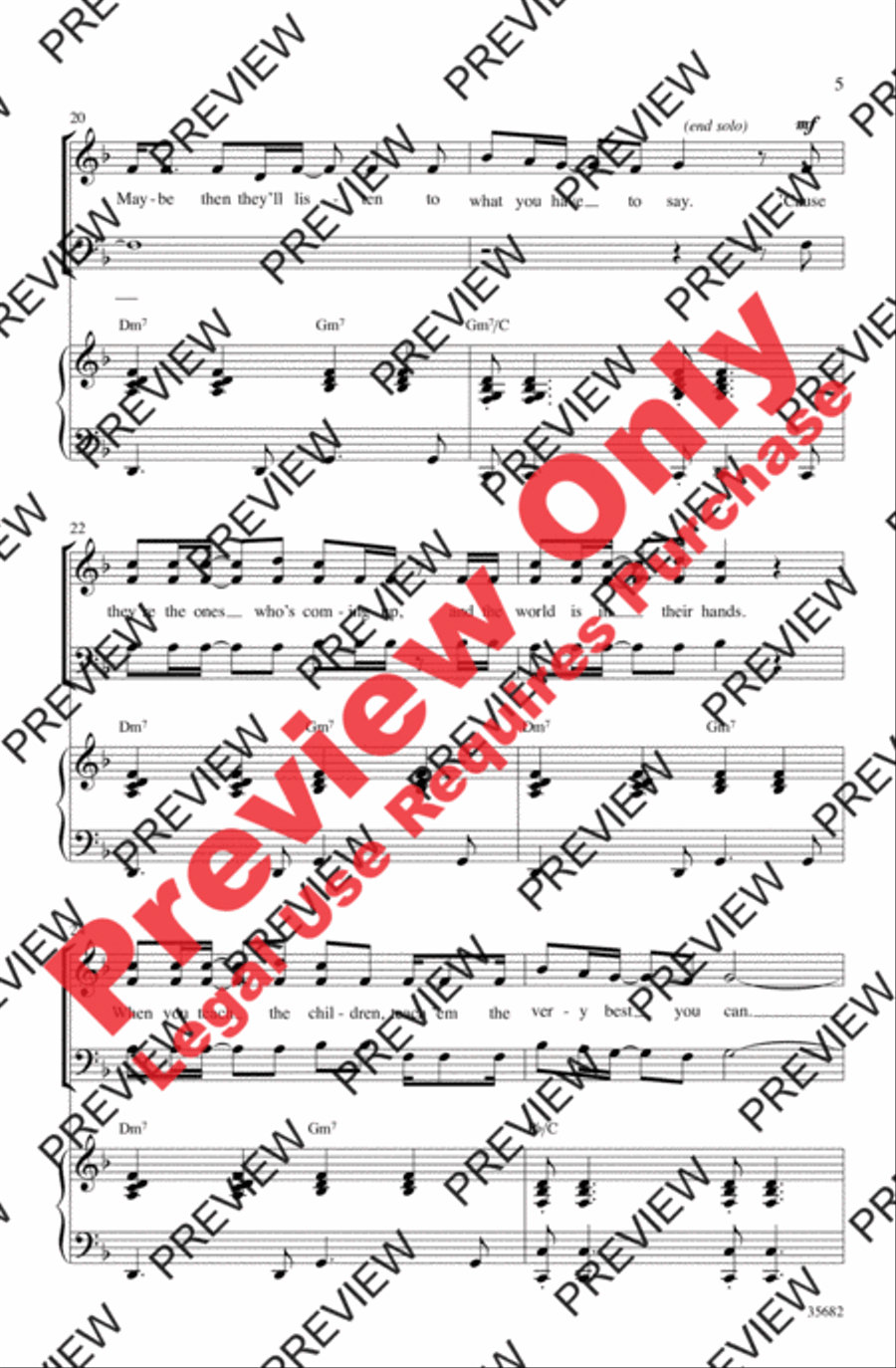 Wake Up Everybody 3-Part scores gallery preview page 5