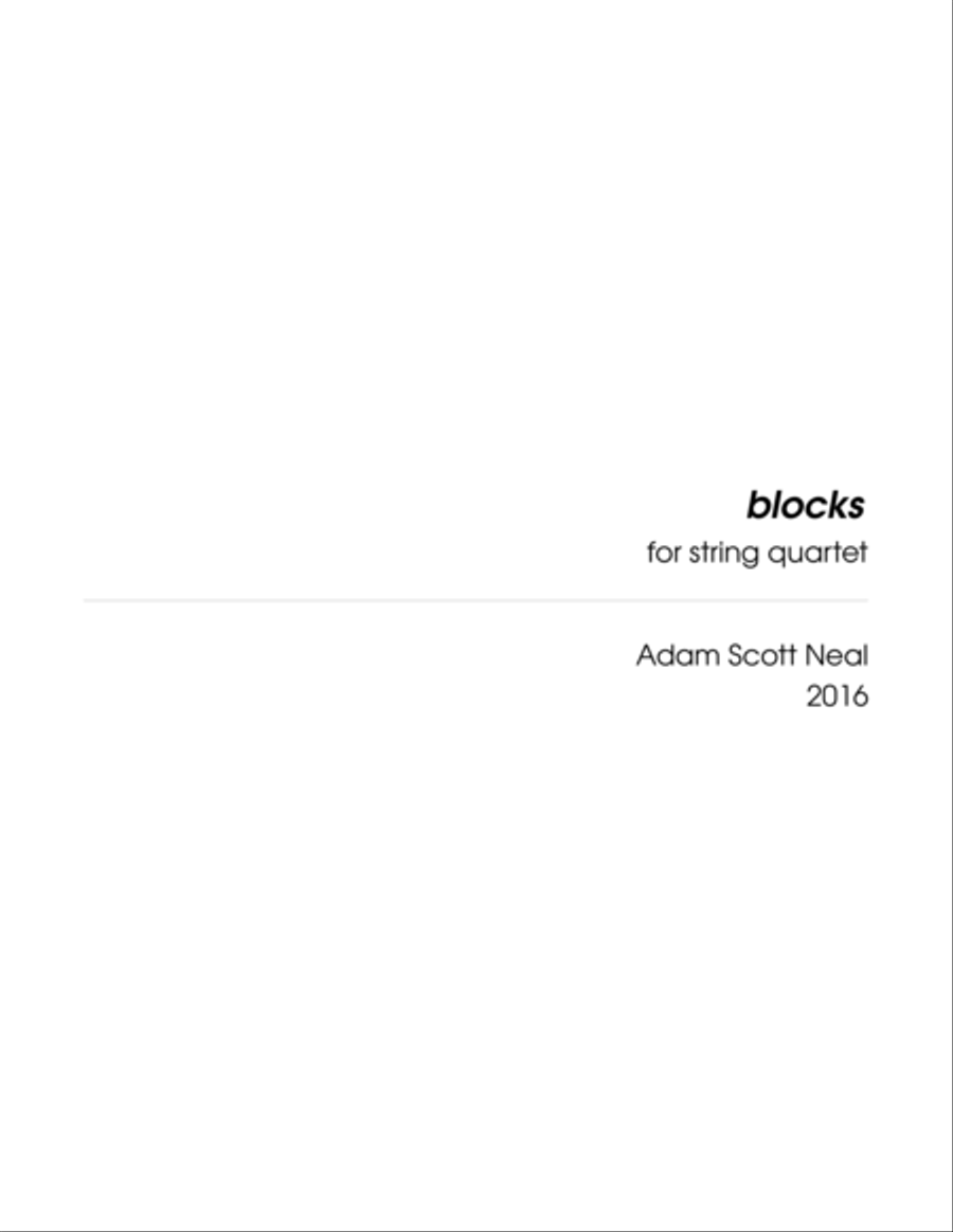 blocks String Quartet scores gallery preview page 3
