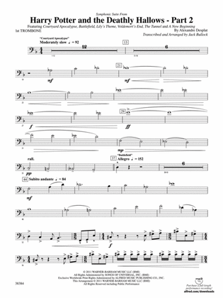 Harry Potter and the Deathly Hallows, Part 2, Symphonic Suite from: 1st Trombone