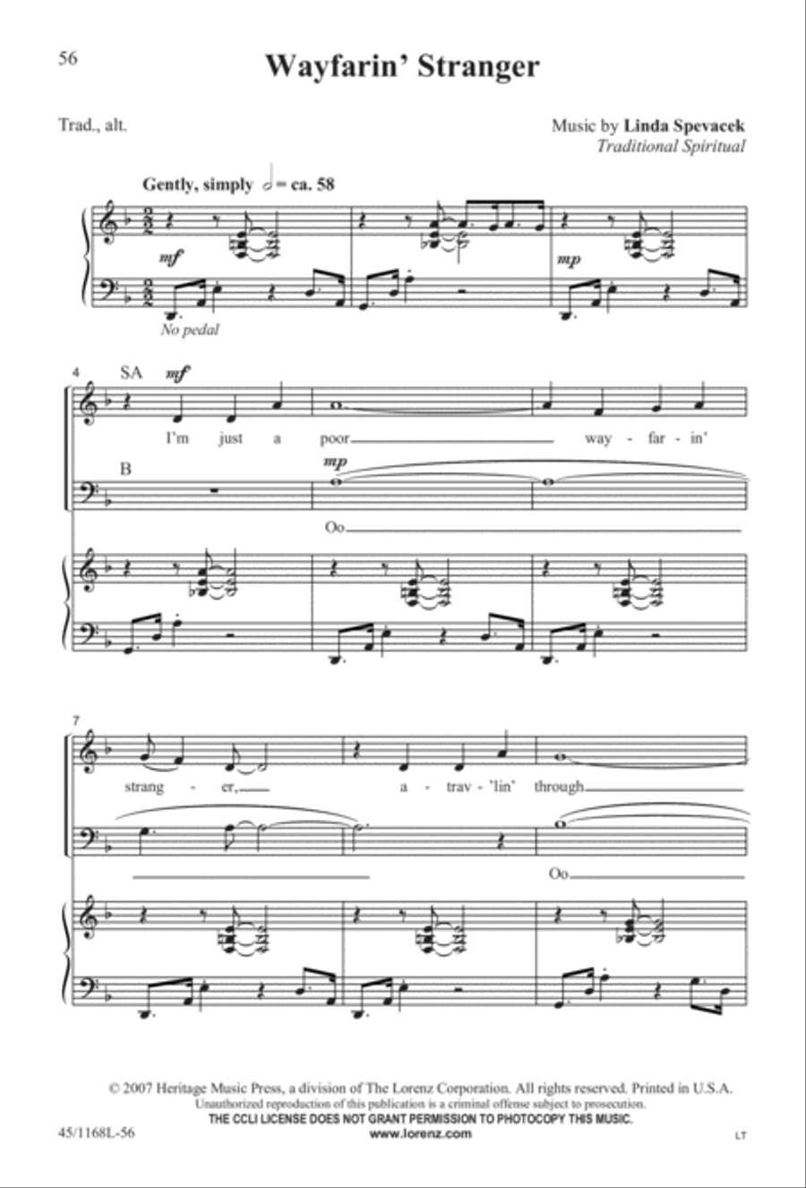 8 Anthems for About 12 Singers 3-Part scores gallery preview page 56