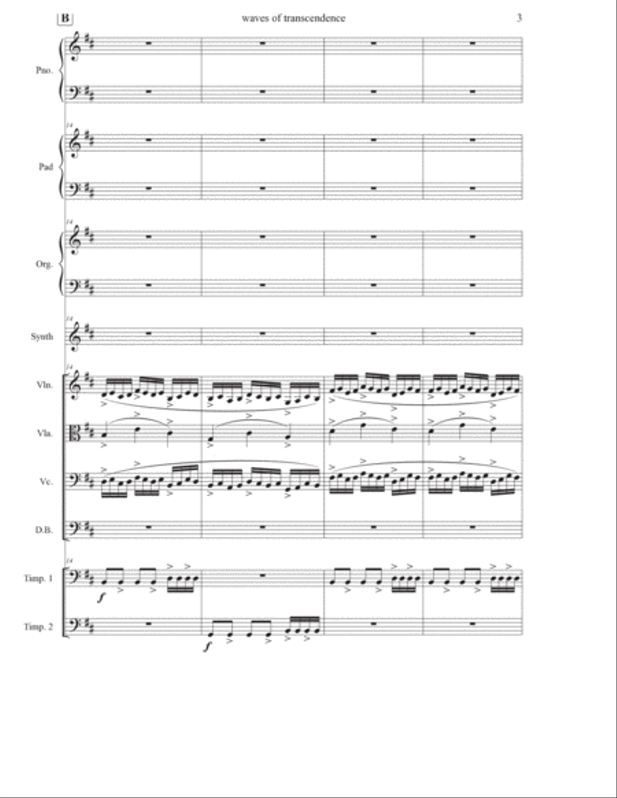 Waves of Transcendence: Anarchy and the Fleeting Buffalo Chamber Music scores gallery preview page 3
