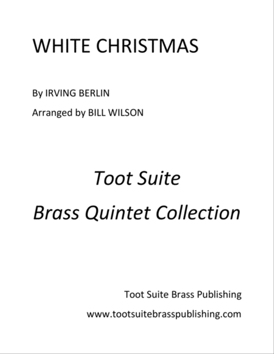 White Christmas Brass Quintet scores gallery preview page 1