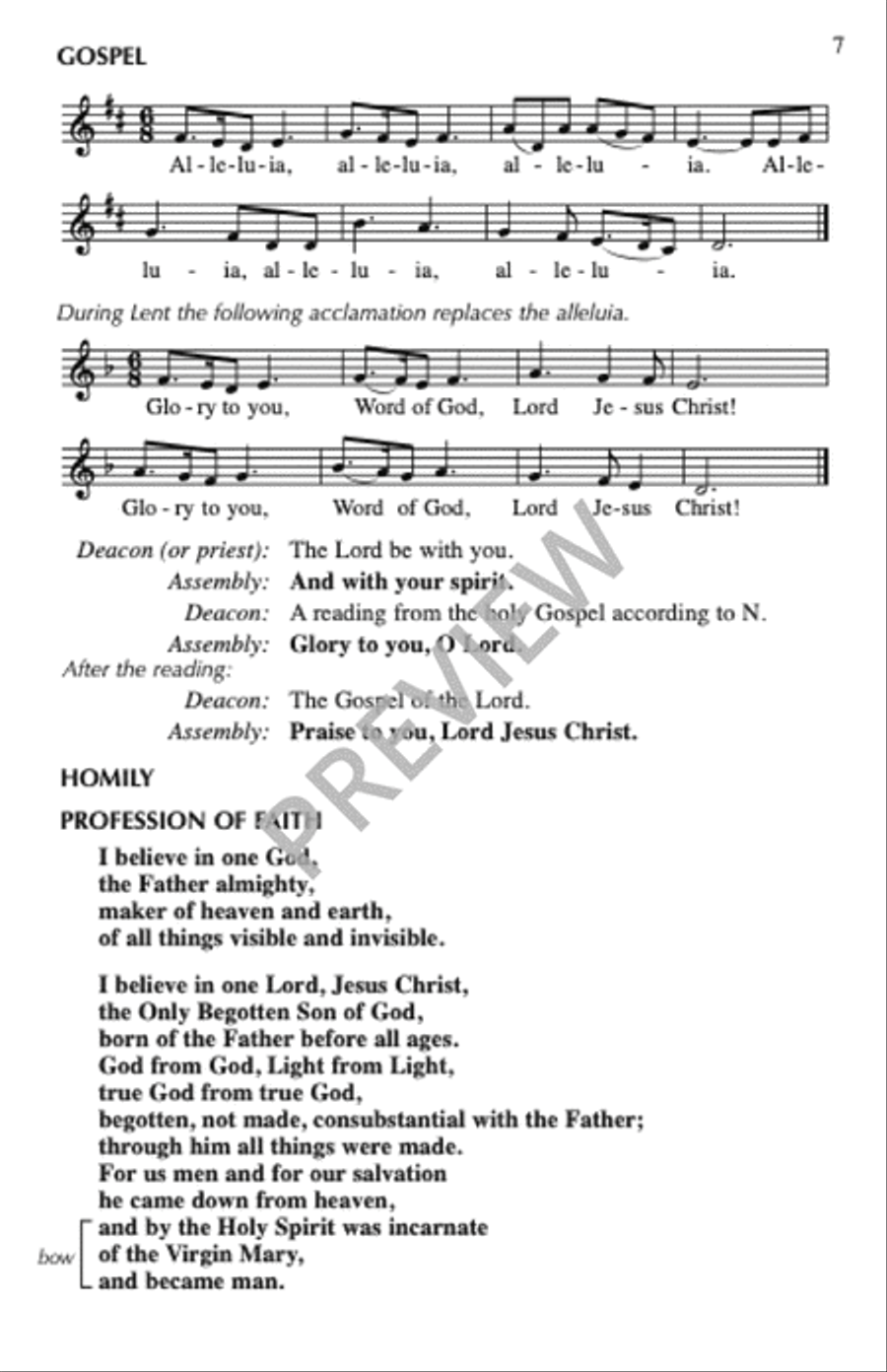 Mass of Joy and Peace, Tenth Anniversary edition - Assembly edition Unison Choir scores gallery preview page 8