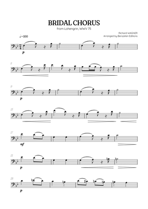 Wagner • Here Comes the Bride (Bridal Chorus) from Lohengrin | trombone sheet music