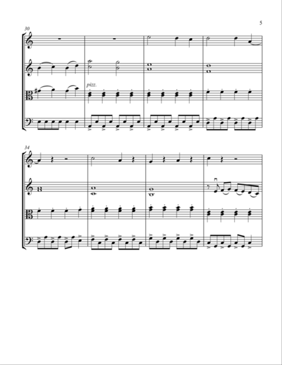 When I'm Sixty-Four String Quartet scores gallery preview page 5