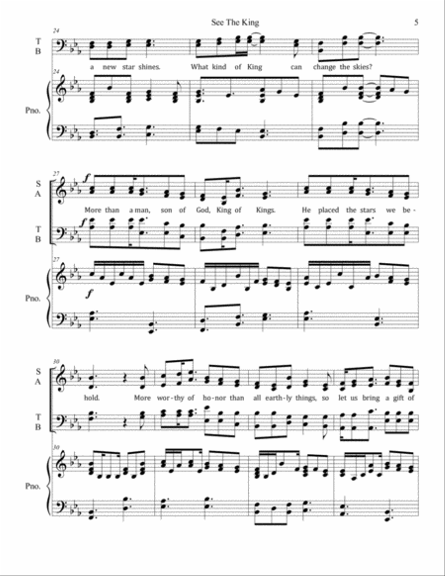 See The King 4-Part scores gallery preview page 5
