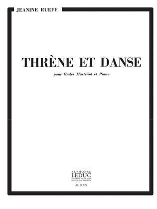 Book cover for Threne Et Danse (ondes Martenot & Piano)