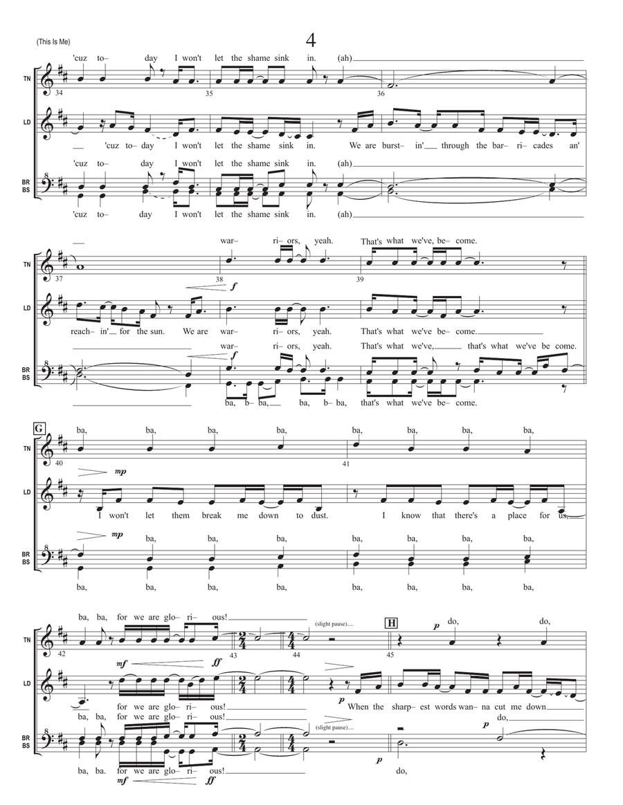 This Is Me SSAA scores gallery preview page 4