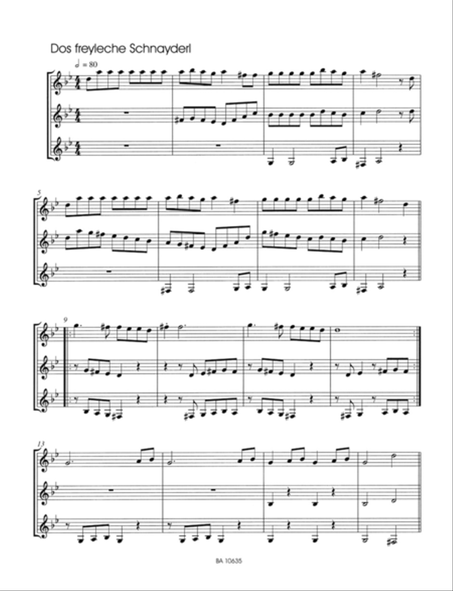 Schabbes Schabbes Schabbes Schabbes Clarinet scores gallery preview page 3