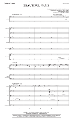 Book cover for Beautiful Name (Orchestra) - Full Score