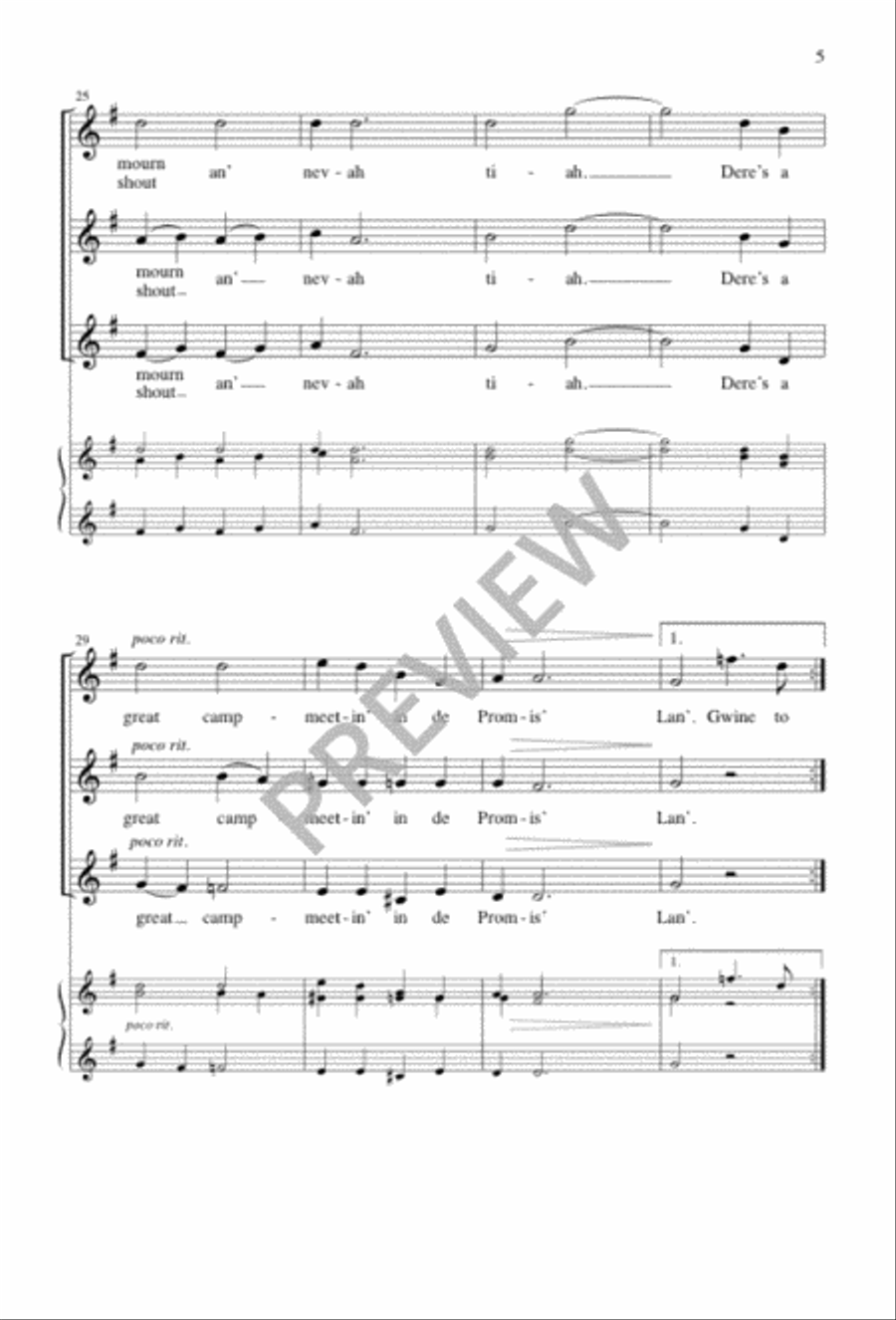 Walk Together, Children 3-Part scores gallery preview page 5