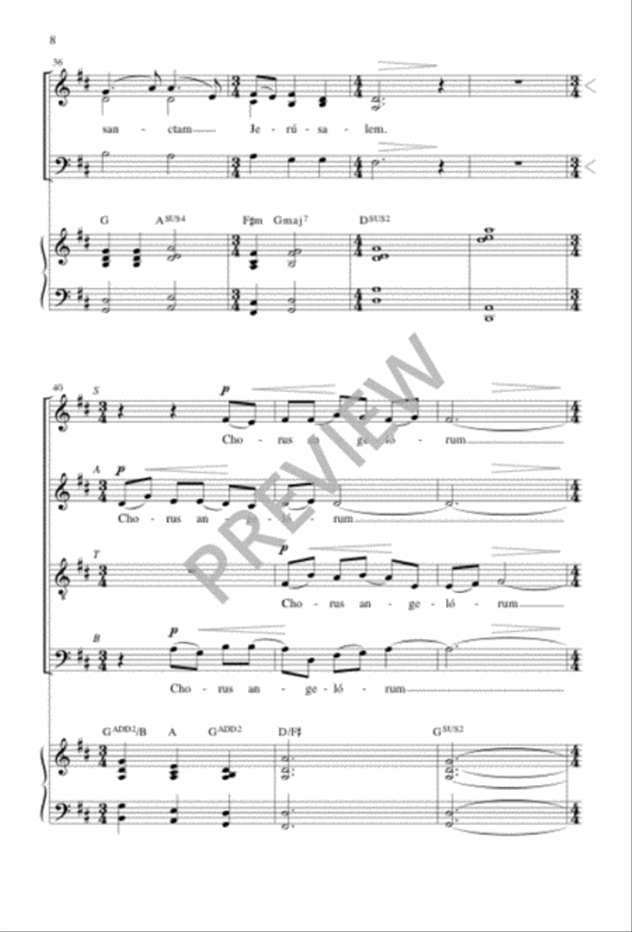 God Will Lead Us Home 4-Part scores gallery preview page 7