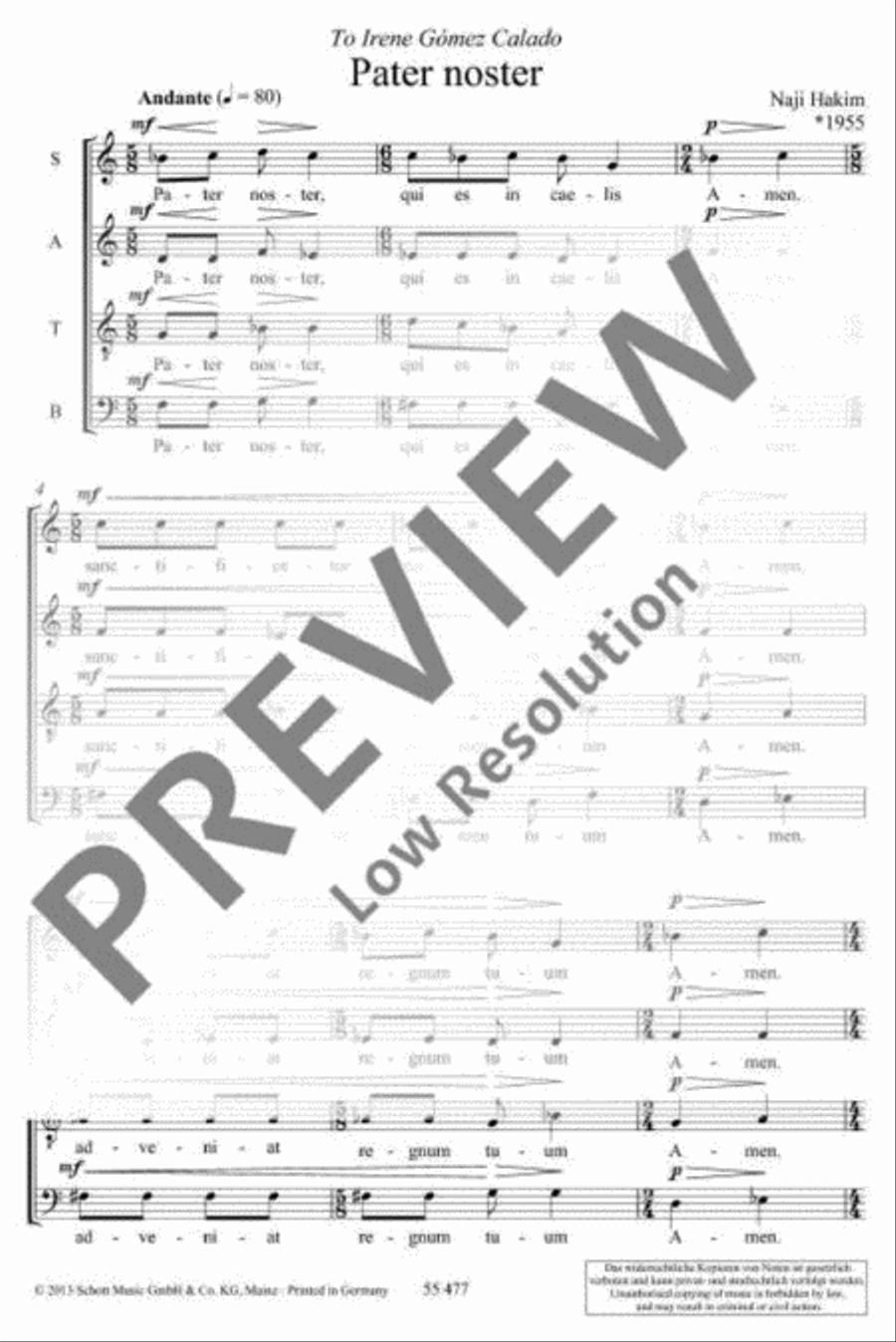 Pater noster 4-Part scores gallery preview page 3