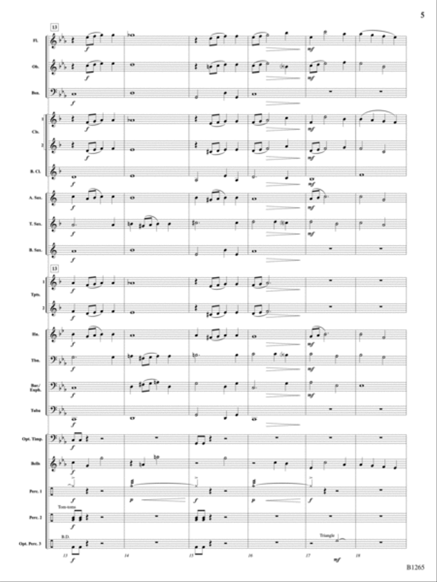 Aztec: Score Concert Band scores gallery preview page 5