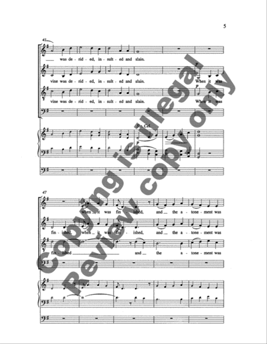 Saw Ye My Savior? Saw Ye My Savior? 4-Part scores gallery preview page 9
