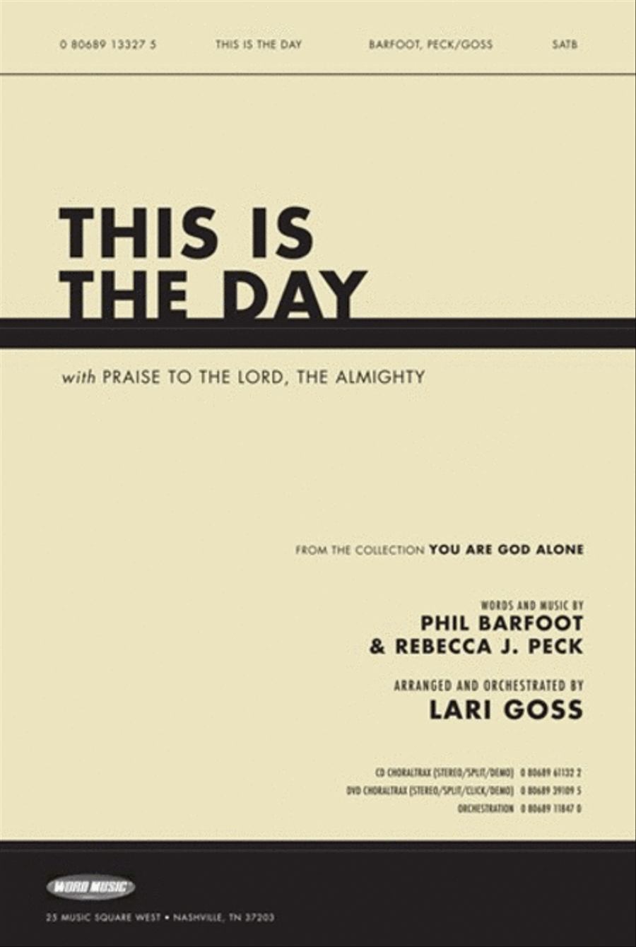 This Is The Day - Orchestration