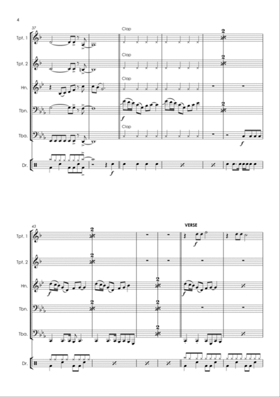 Are You Gonna Go My Way Are You Gonna Go My Way Horn scores gallery preview page 6