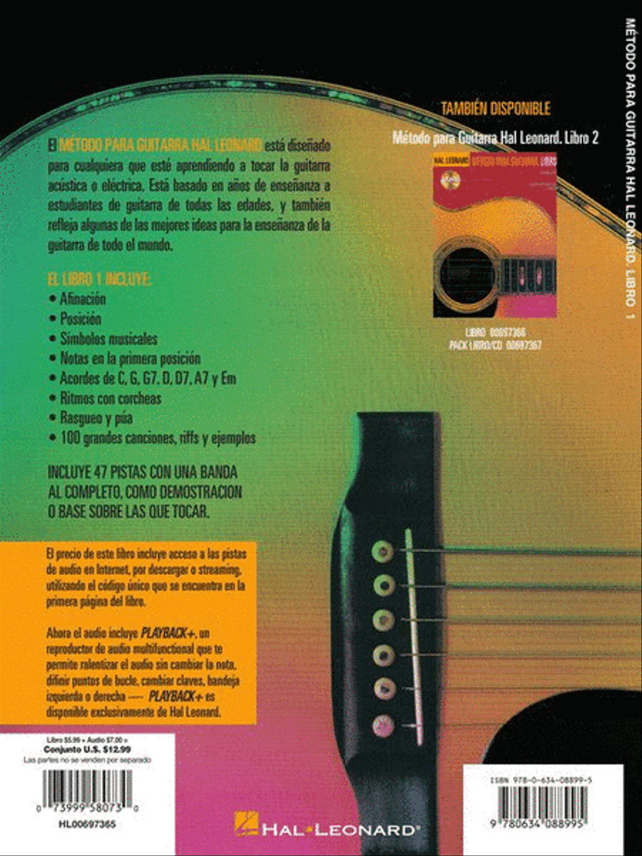 Spanish Edition: Hal Leonard Metodo Para Guitarra Libro 1 – Segunda Edition