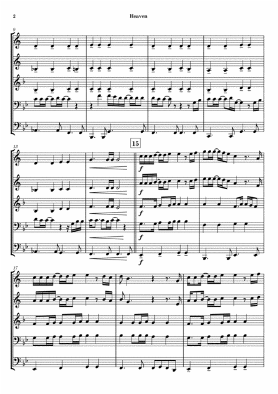 Heaven Brass Ensemble scores gallery preview page 2