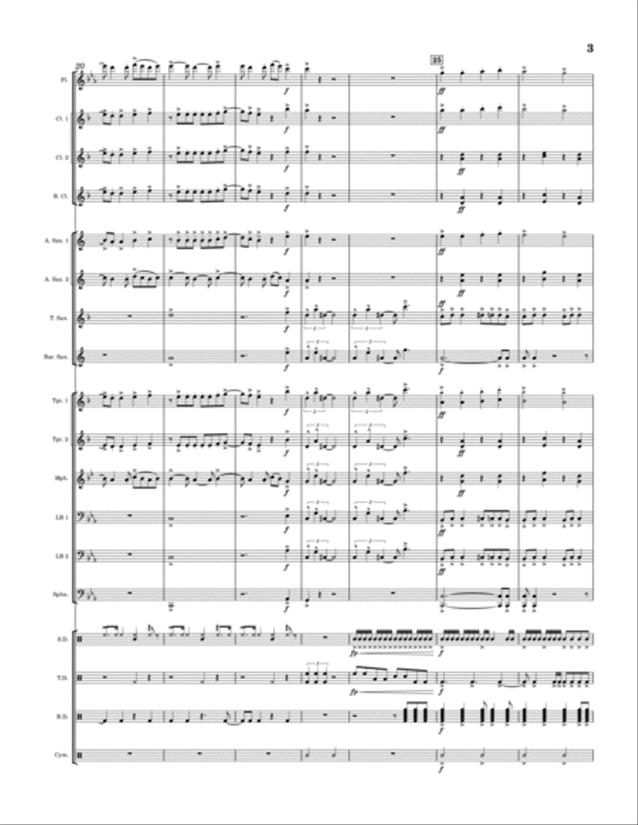 The Rumbling Marching Band scores gallery preview page 4