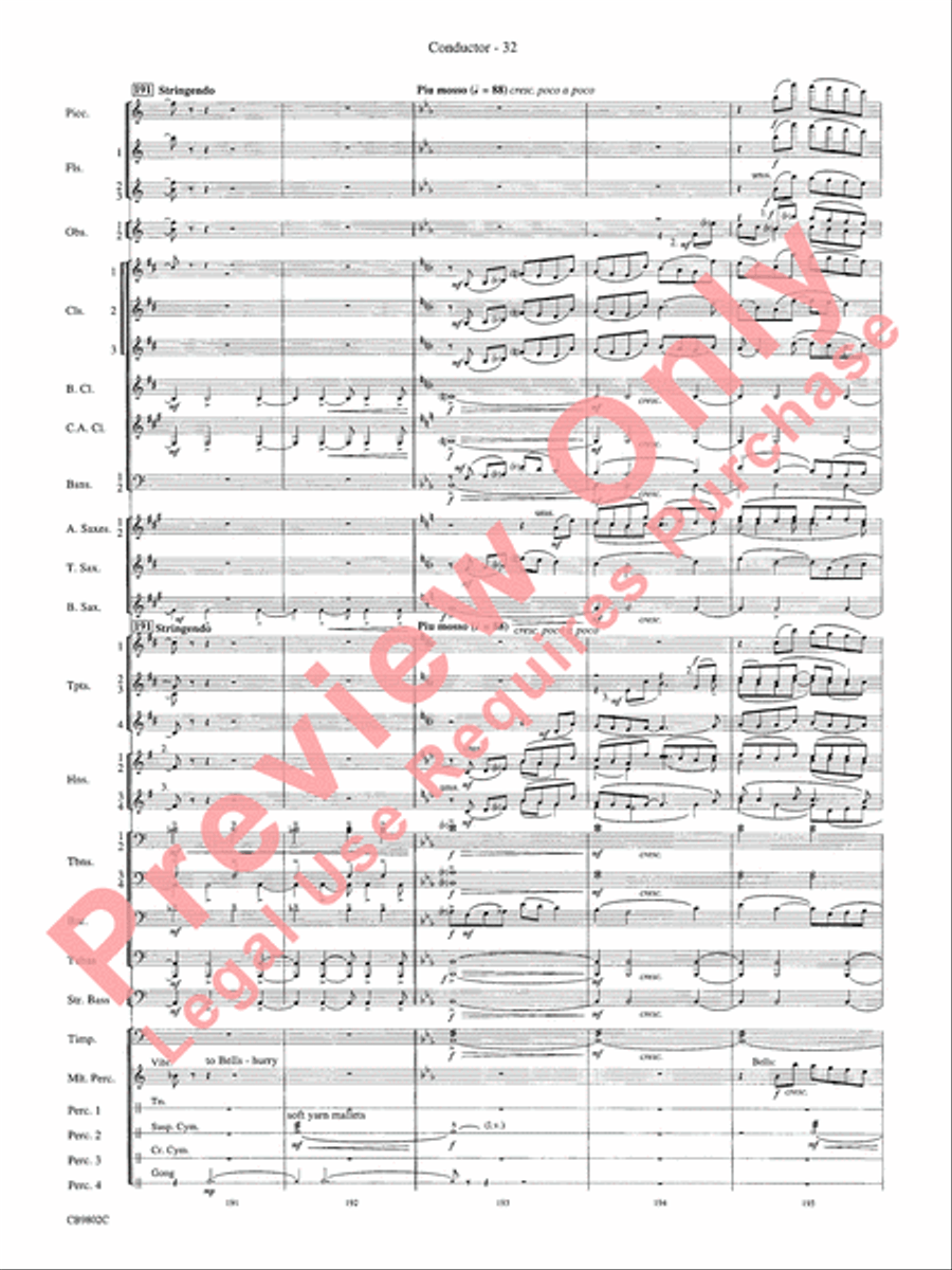 Porgy and Bess Concert Band scores gallery preview page 34
