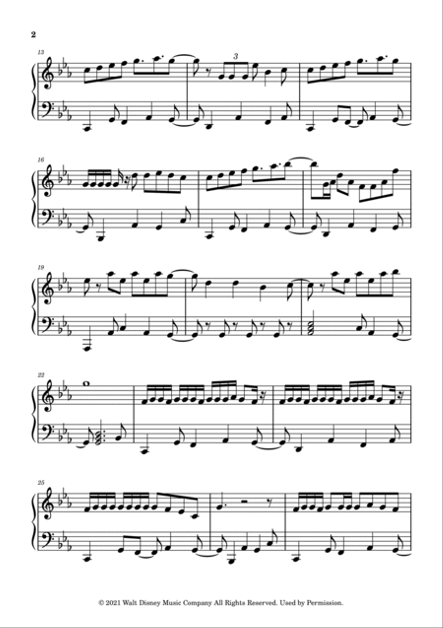We Don't Talk About Bruno Easy Piano scores gallery preview page 2