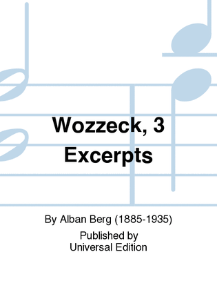 Book cover for Wozzeck, 3 Excerpts