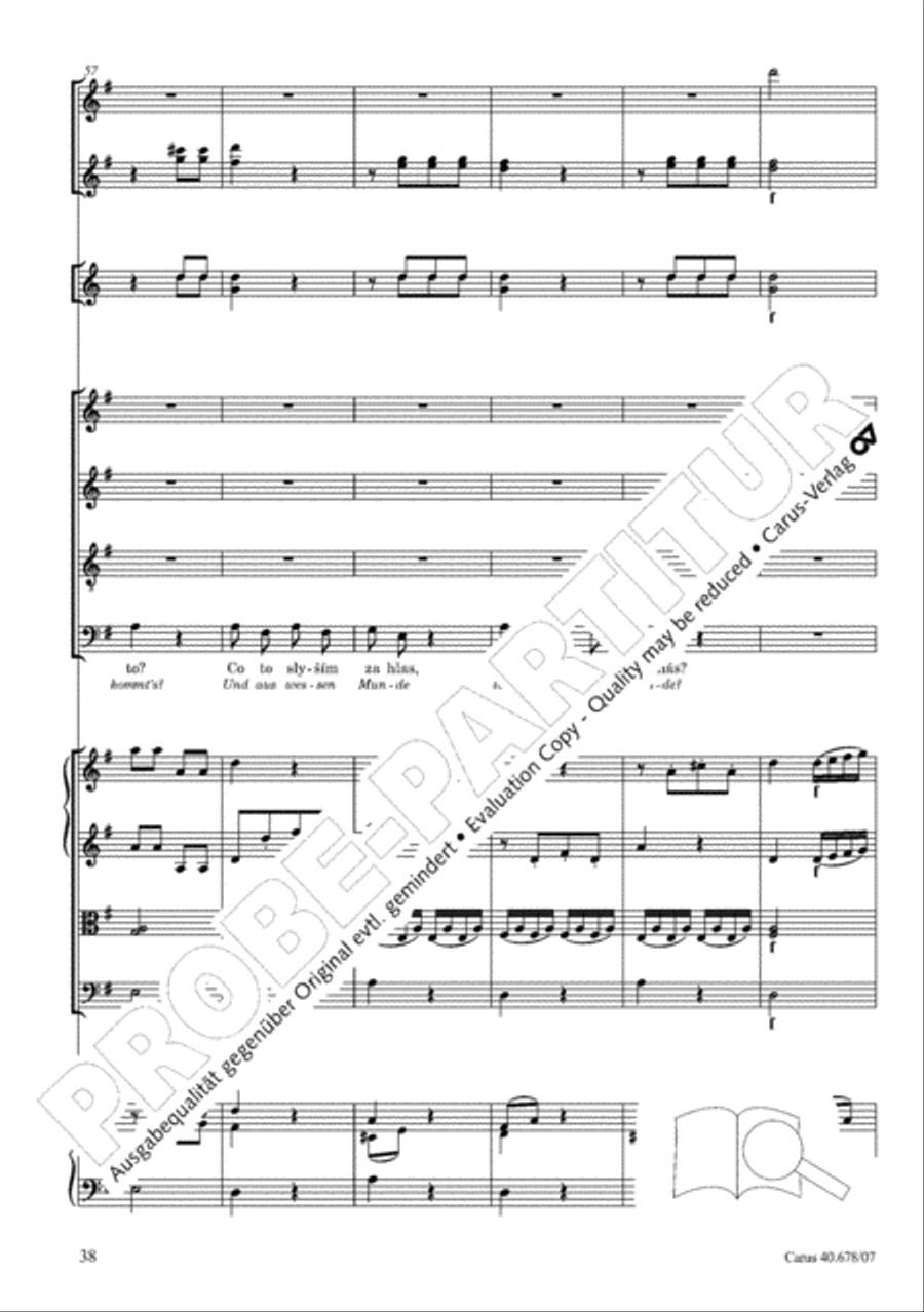 Missa pastoralis bohemica 4-Part scores gallery preview page 51