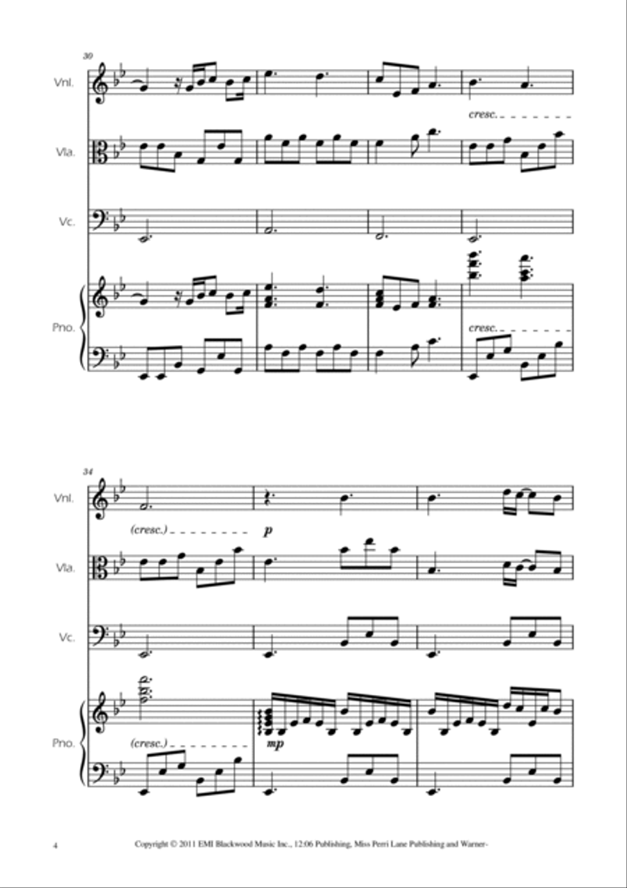 A Thousand Years String Trio scores gallery preview page 6