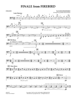 Finale from Firebird (arr. Jamin Hoffman) - Cello B