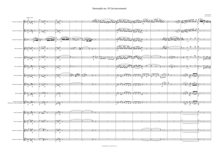 Serenade no.10 'Gran Partita' 1st Movement, Largo:Allegro image number null