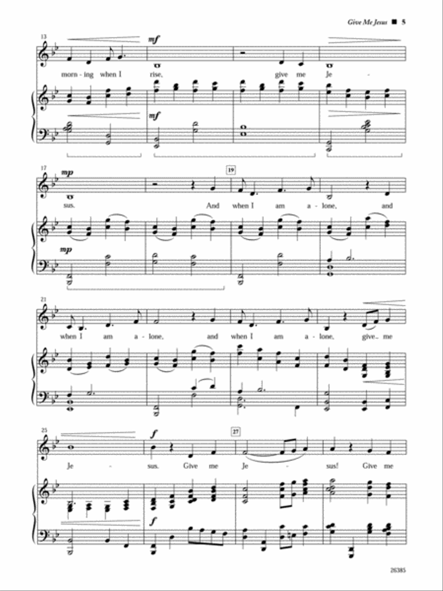 Great Spirituals (Portraits in Song) Piano Accompaniment scores gallery preview page 5