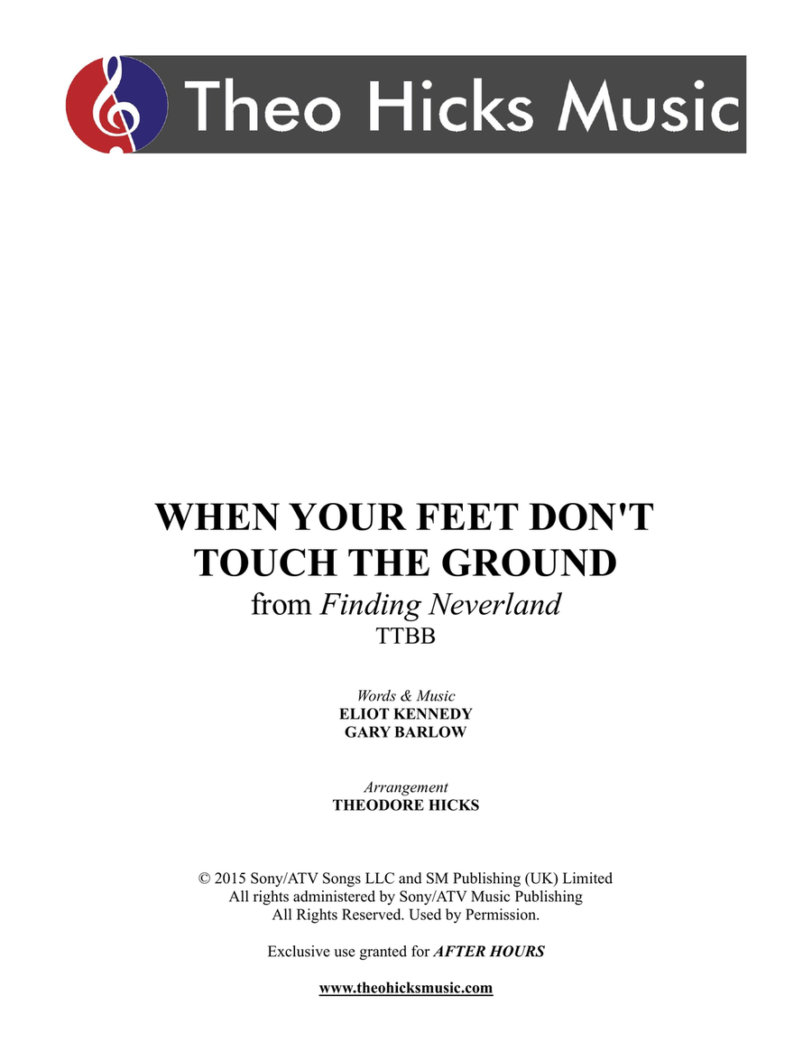 When Your Feet Don't Touch The Ground TTBB scores gallery preview page 1