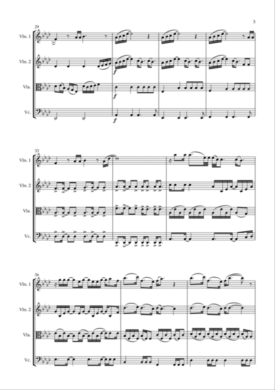 Never Enough String Quartet scores gallery preview page 3