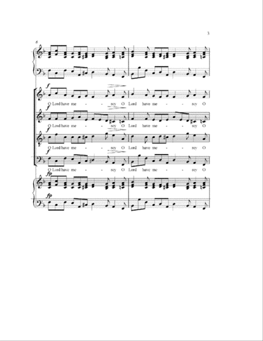 LORD HAVE MERCY LORD HAVE MERCY 4-Part scores gallery preview page 3