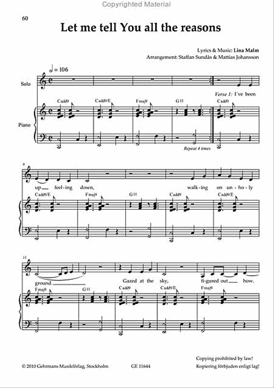 Yes, I'm coming home 4-Part scores gallery preview page 12