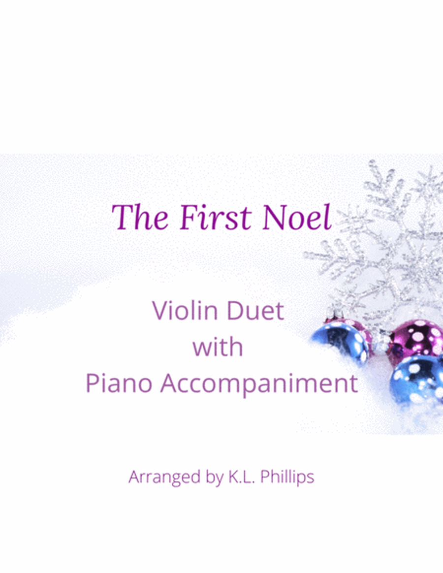 The First Noel - Violin Duet with Piano Accompaniment image number null