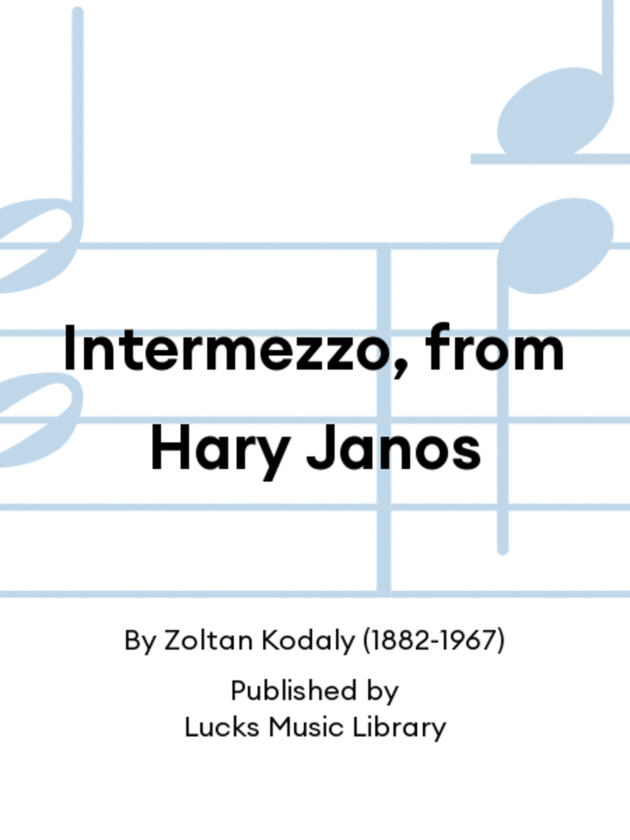 Intermezzo, from Hary Janos Score scores gallery preview page 1